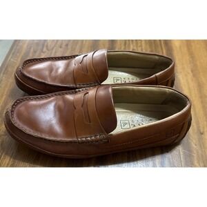 Sperry Top-Sider Authentic Original Boat Shoes Men's 11M Leather Tan Moc Loafers